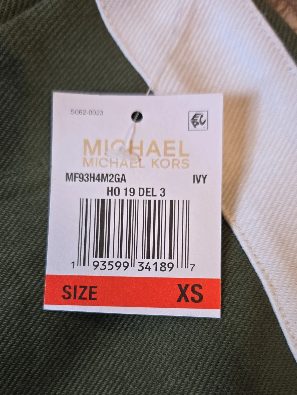 Michael Kors Green Pants with White Side Stripes Xs